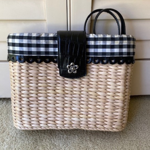 Vintage Brighton Straw Shoulder Bag - Picture 1 of 12